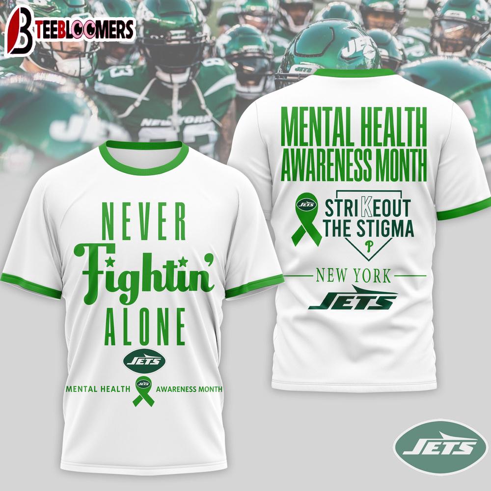 New York Jets NFL Mental Health Matters 3D T-Shirt
