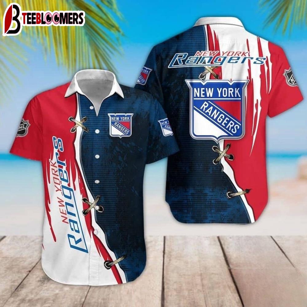 New York Rangers Bold Clash Summer Hawaiian Shirt