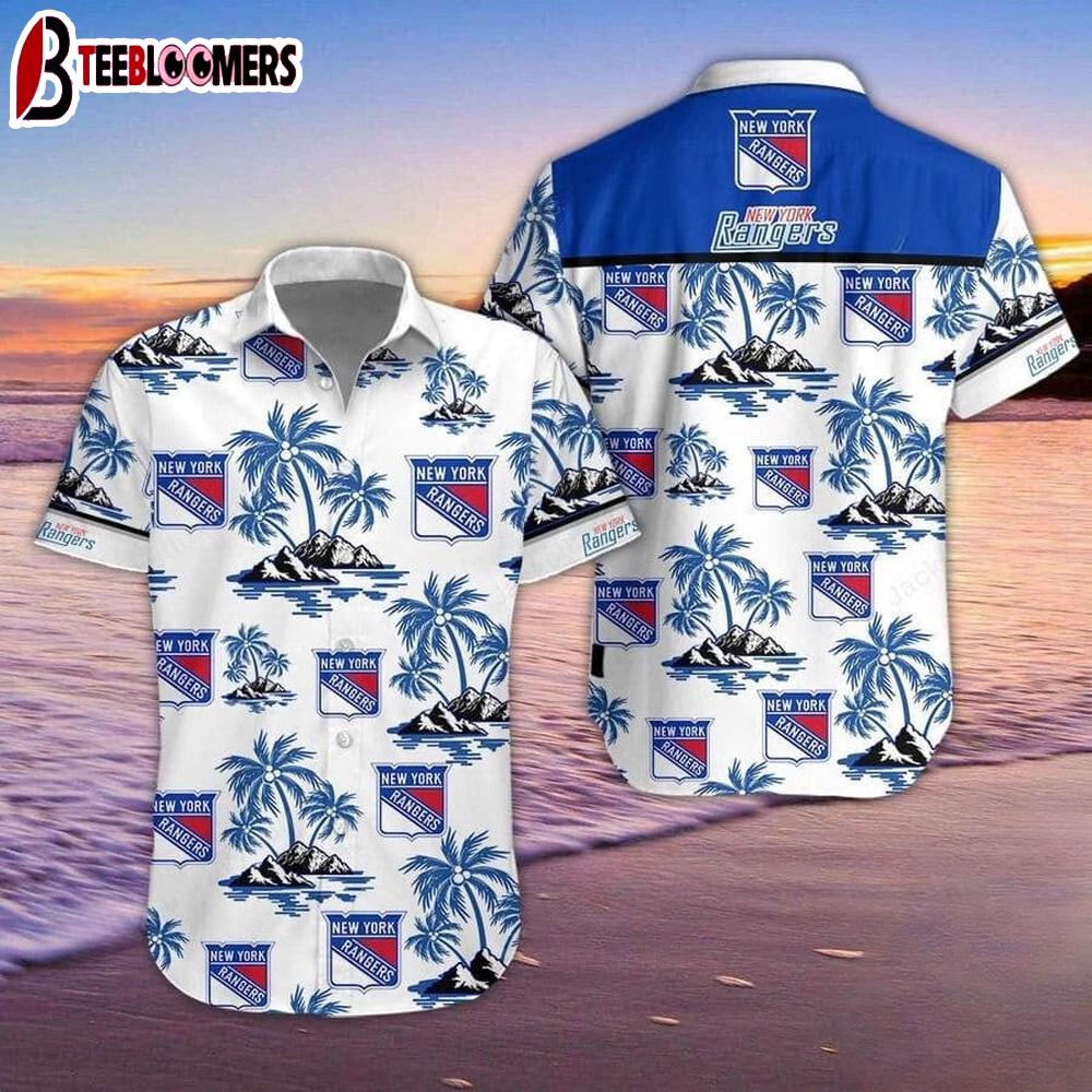 New York Rangers Island Escape Summer Hawaiian Shirt