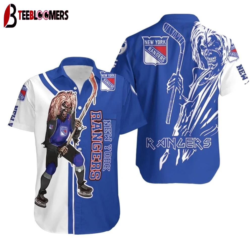 New York Rangers Rock Warrior Summer Hawaiian Shirt