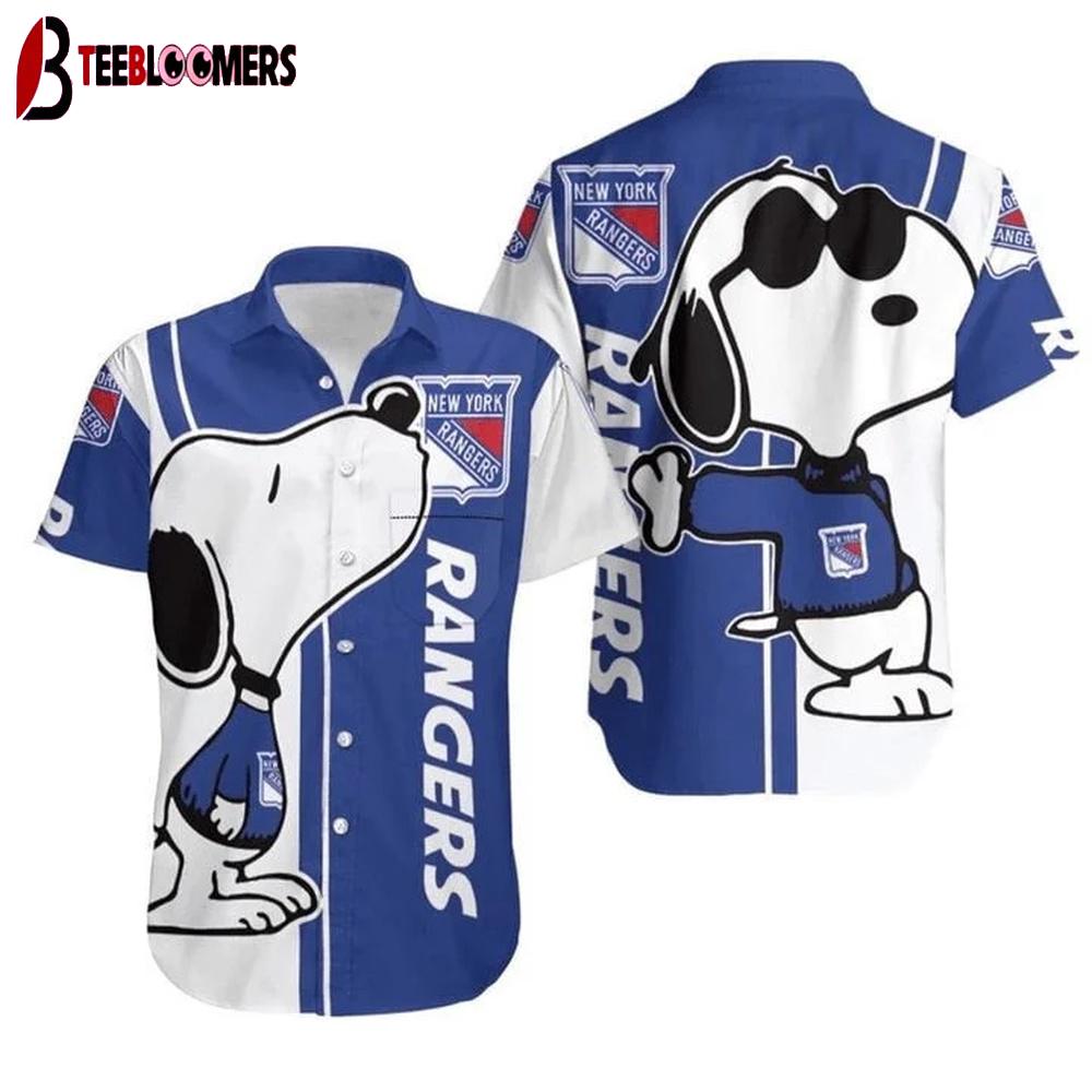 New York Rangers Snoopy Chill Summer Hawaiian Shirt