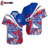 New York Rangers Tropical Flower Power Summer Hawaiian Shirt