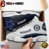 NFL Dallas Cowboys Blue White Air Jordan 13 Sneaker Shoes - Gift For Fans
