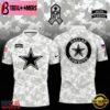 NFL Dallas Cowboys Camo 2024 Salute to Service Polo Shirt