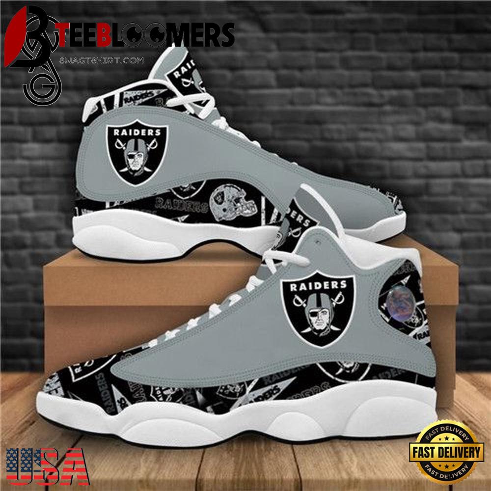 NFL Oakland Raiders Air Jordan 13 Shoes - Gift For Fans