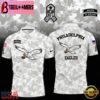 NFL Philadelphia Eagles Camo 2024 Salute to Service Polo Shirt