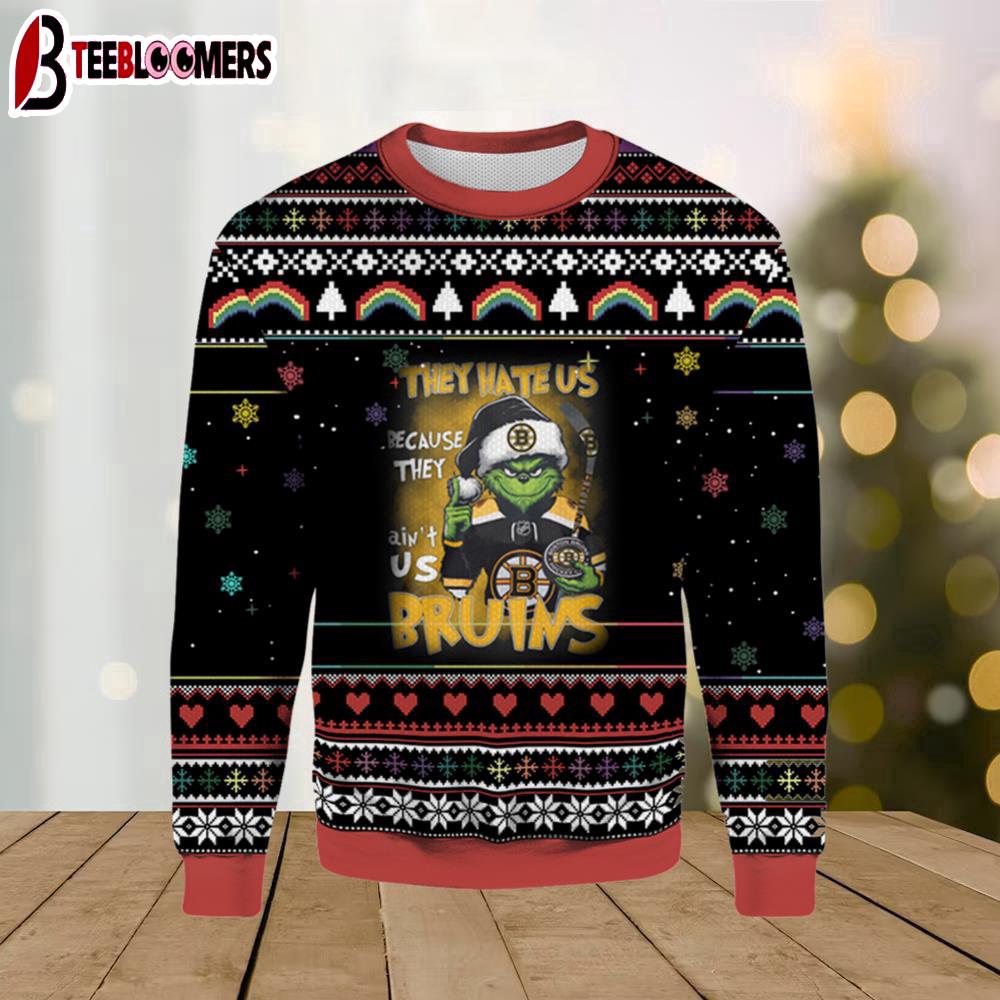 NHL Boston Bruins Minion Ugly Christmas Sweater