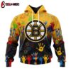 NHL Boston Bruins Special Autism Awareness 3D Shirt