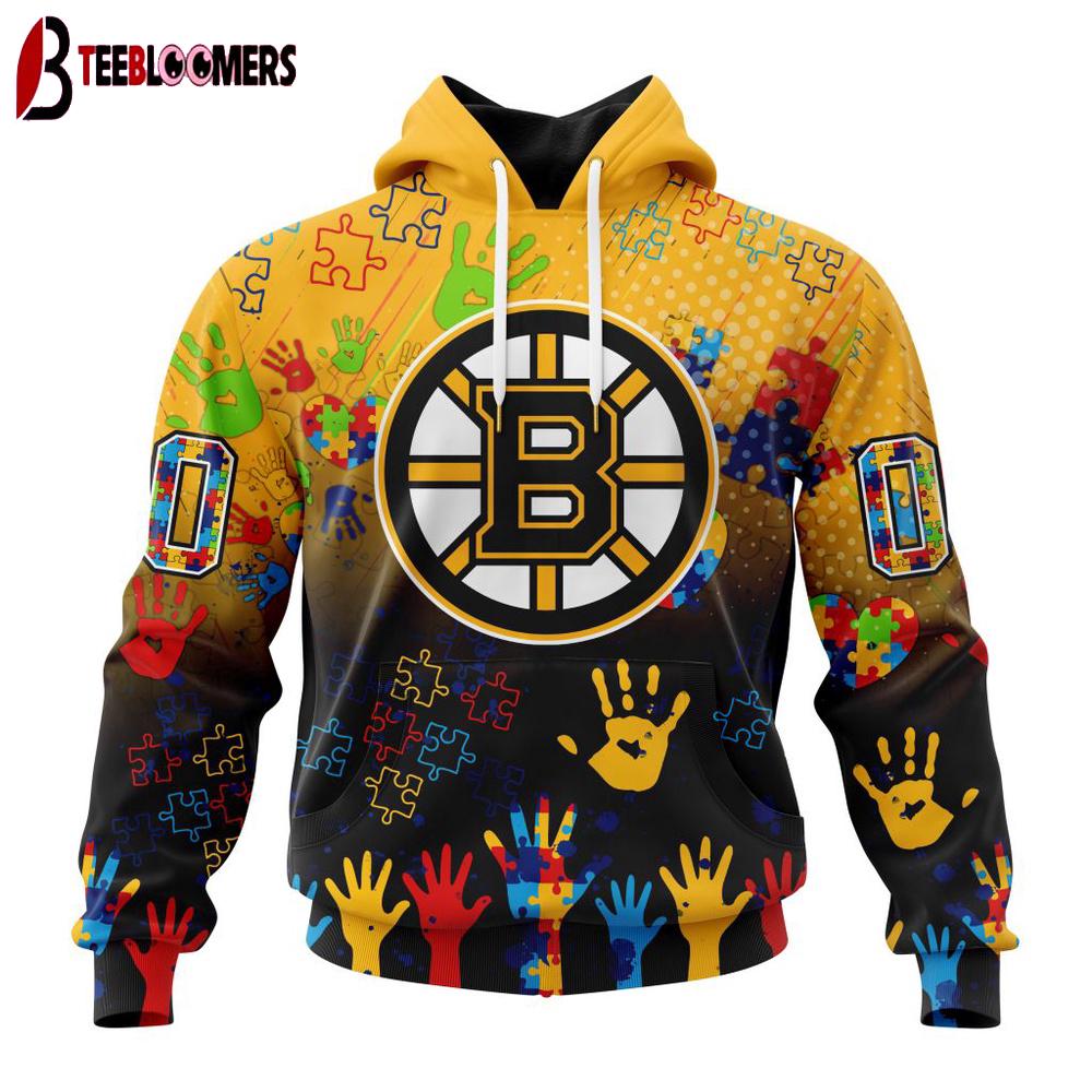 NHL Boston Bruins Special Autism Awareness 3D Shirt