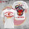NHL Calgary FLames All Over Print 3D T-Shirt