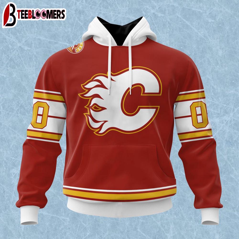 NHL Calgary Flames Colour Rush 3D Hoodie Shirt