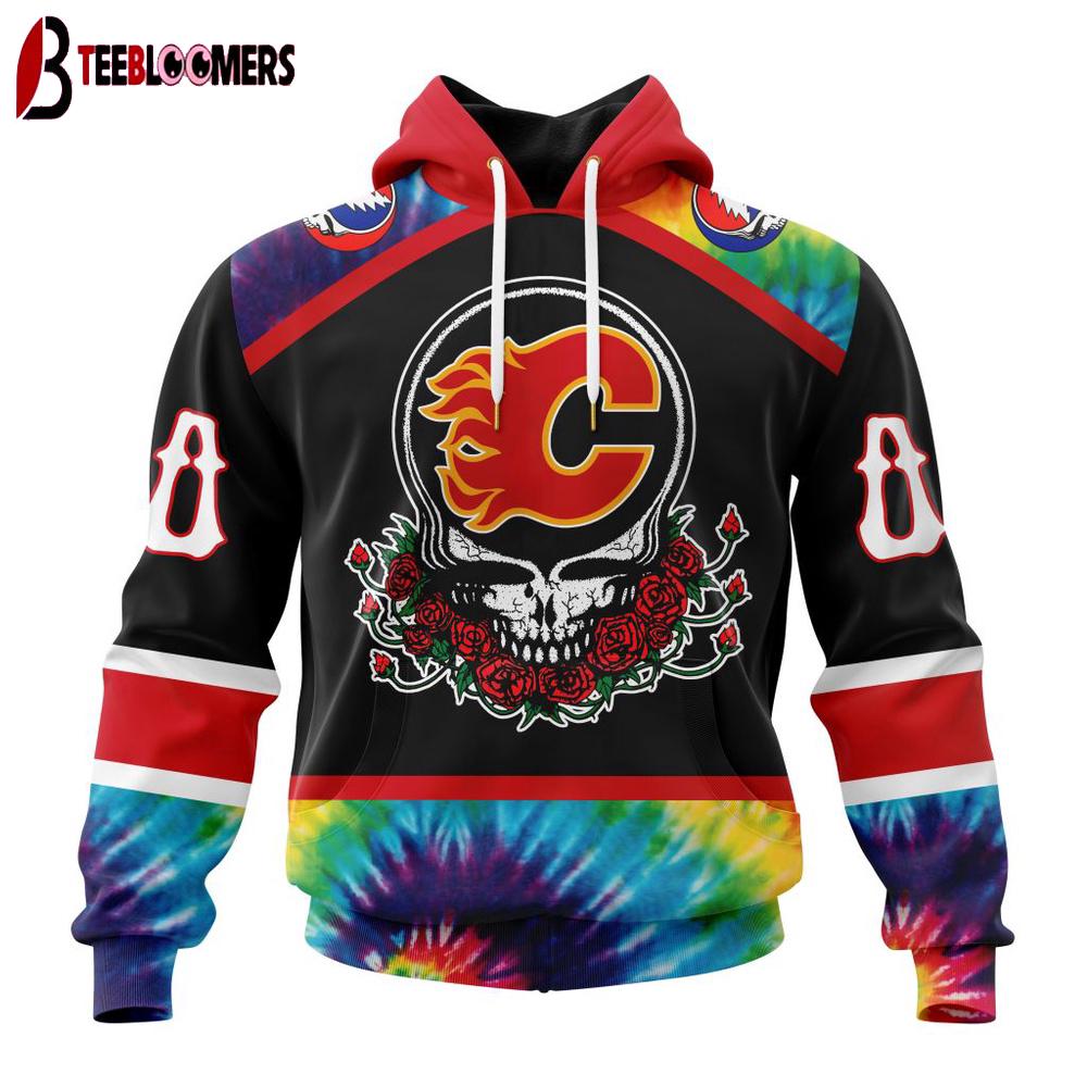 NHL Calgary Flames Grateful Dead 3D Hoodie Shirt