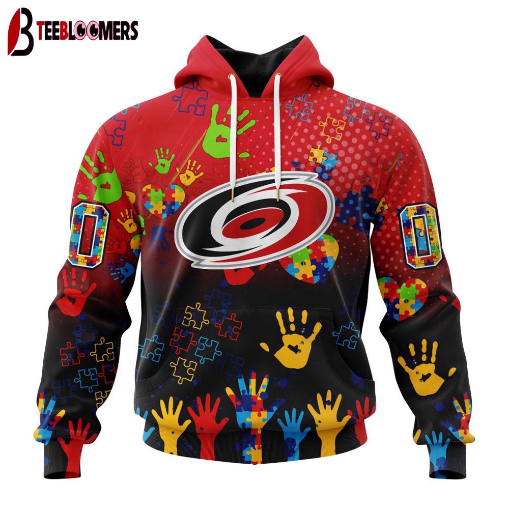 NHL Carolina Hurricanes Special Autism Awareness 3D Shirt