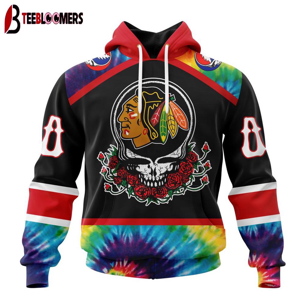 NHL Chicago Blackhawks Grateful Dead 3D Hoodie Shirt