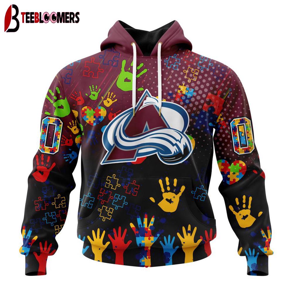 NHL Colorado Avalanche Special Autism Awareness 3D Shirt