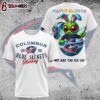 NHL Columbus Blue Jackets All Over Print 3D T-Shirt