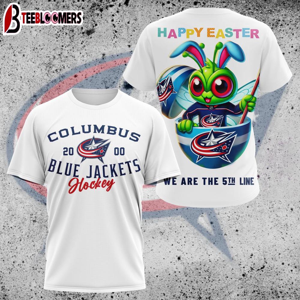 NHL Columbus Blue Jackets All Over Print 3D T-Shirt