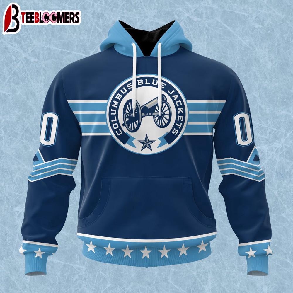 NHL Columbus Blue Jackets Colour Rush 3D Hoodie Shirt