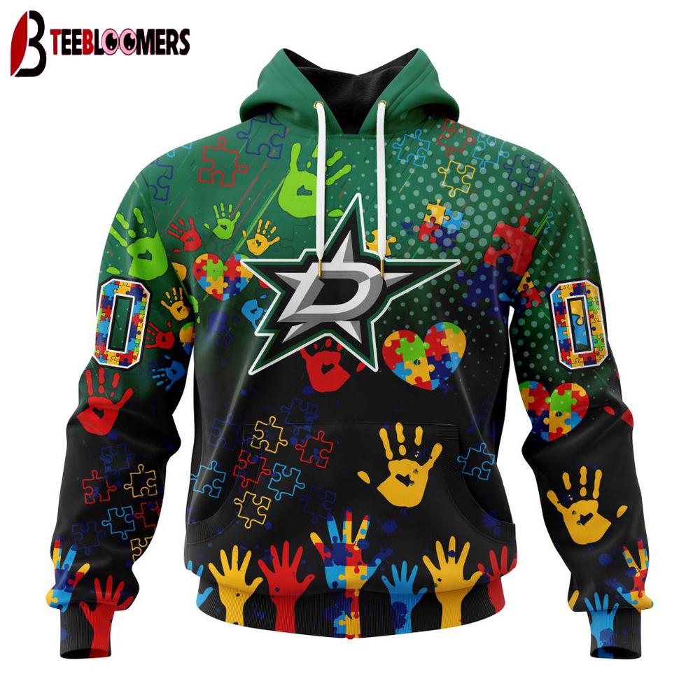 NHL Dallas Stars Special Autism Awareness 3D Shirt