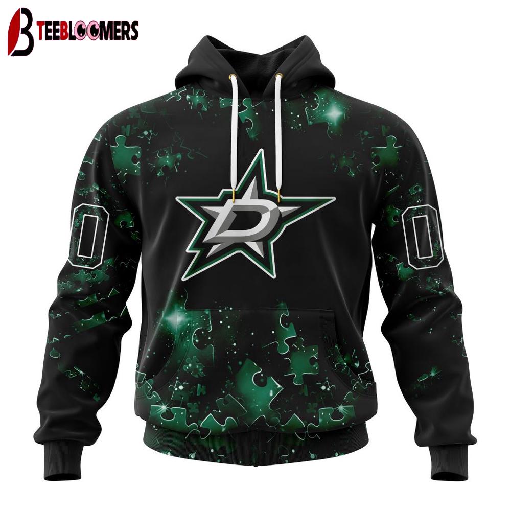 NHL Dallas Stars Special Autism Awareness 3D Shirts