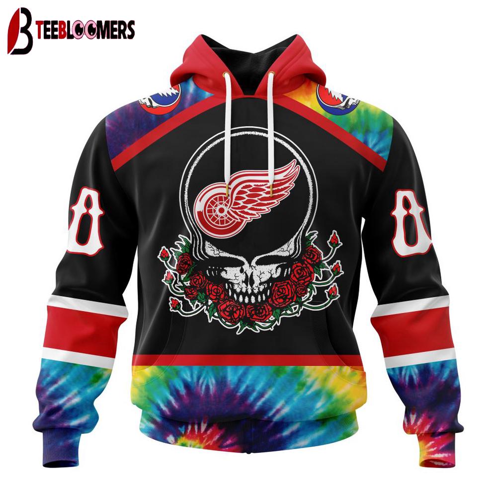 NHL Detroit Red Wings Grateful Dead 3D Hoodie Shirt