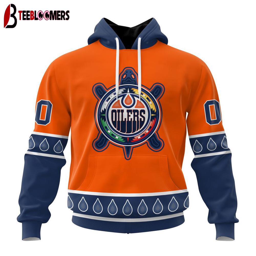 NHL Edmonton Oilers Indigenous 3D Hoodie Shirt