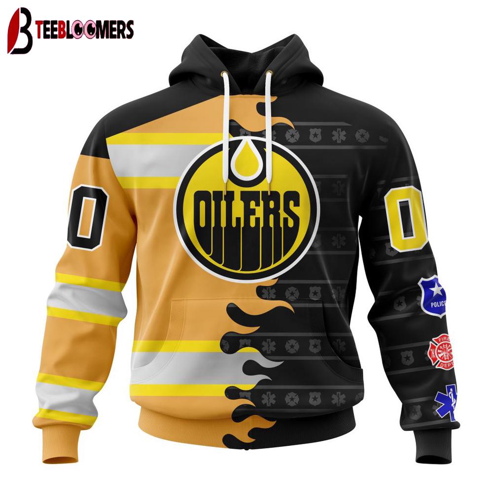 NHL Edmonton Oilers Special First Responders 3D Shirt