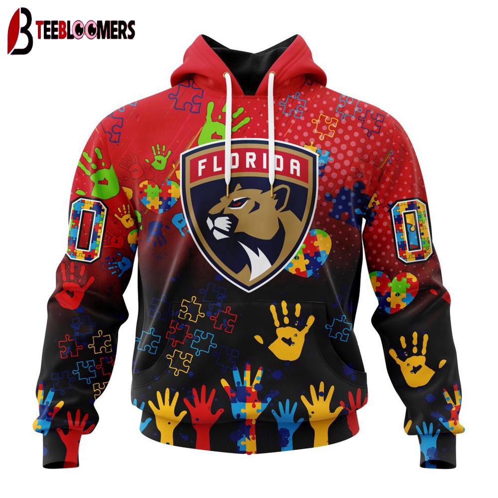 NHL Florida Panthers Special Autism Awareness 3D Shirt