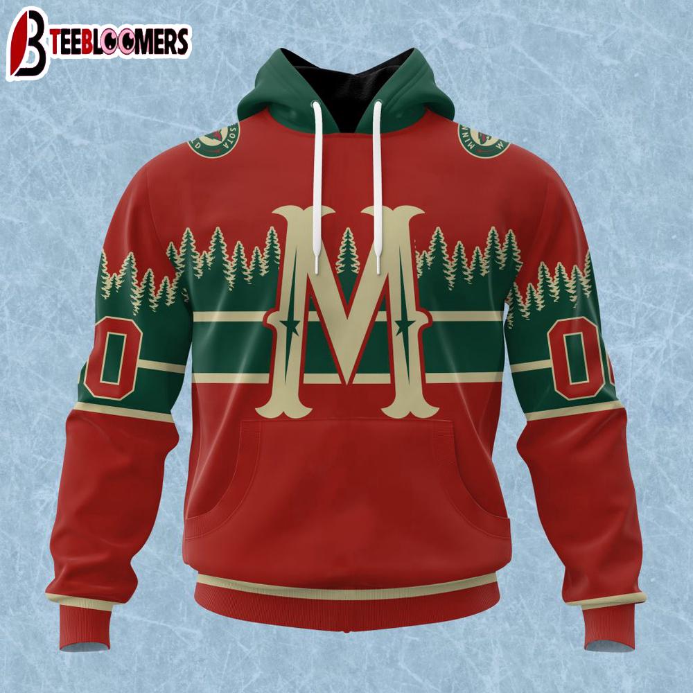 NHL Minnesota Wild Colour Rush 3D Hoodie Shirt