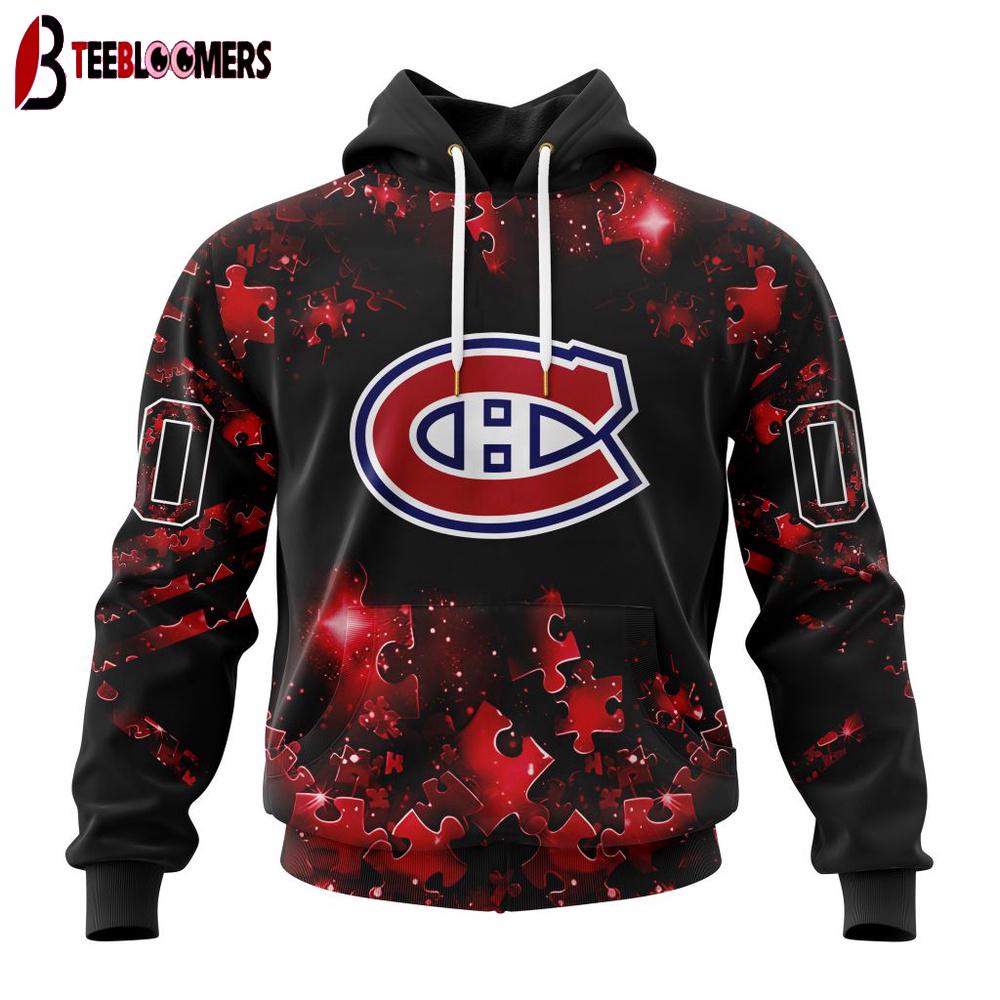 NHL Montreal Canadiens Special Autism Awareness 3D Shirts