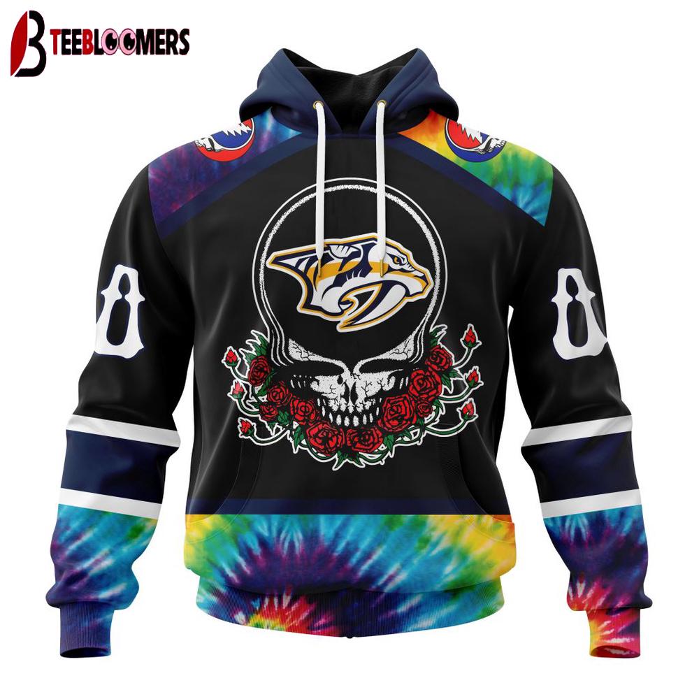 NHL Nashville Predators Grateful Dead 3D Hoodie Shirt