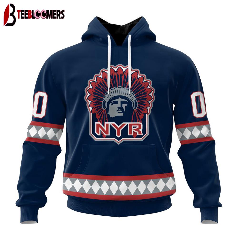 NHL New York Rangers Indigenous 3D Hoodie Shirt