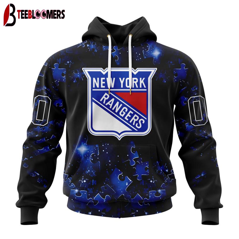 NHL New York Rangers Special Autism Awareness 3D Shirts