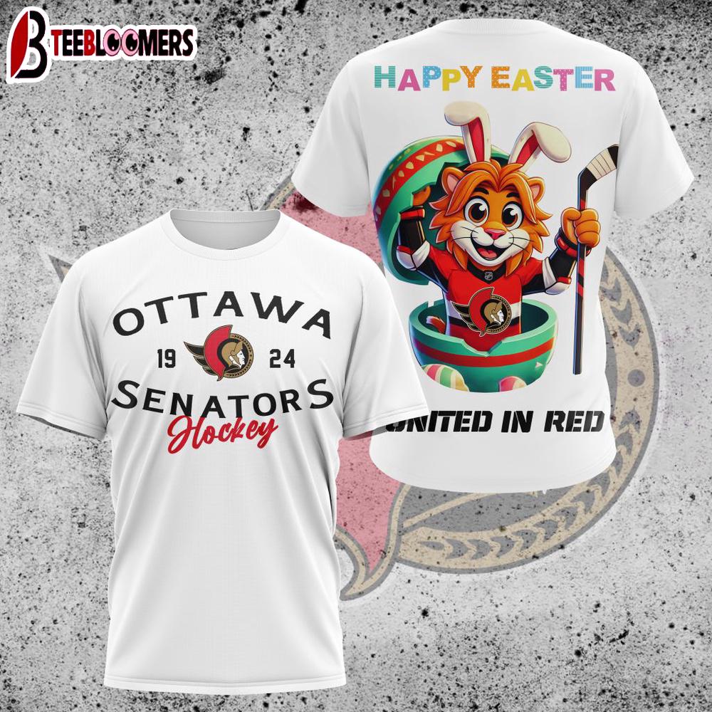 NHL Ottawa Senators All Over Print 3D T-Shirt