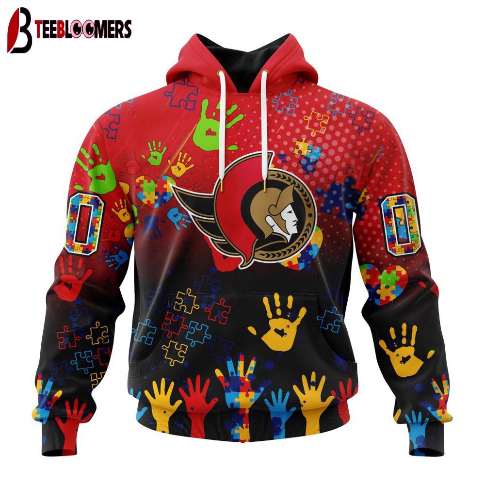 NHL Ottawa Senators Special Autism Awareness 3D Shirt