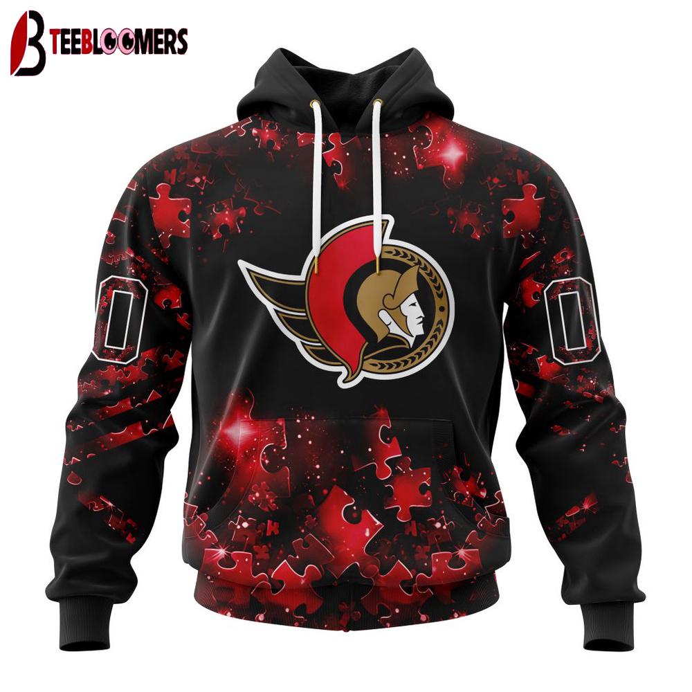 NHL Ottawa Senators Special Autism Awareness 3D Shirts