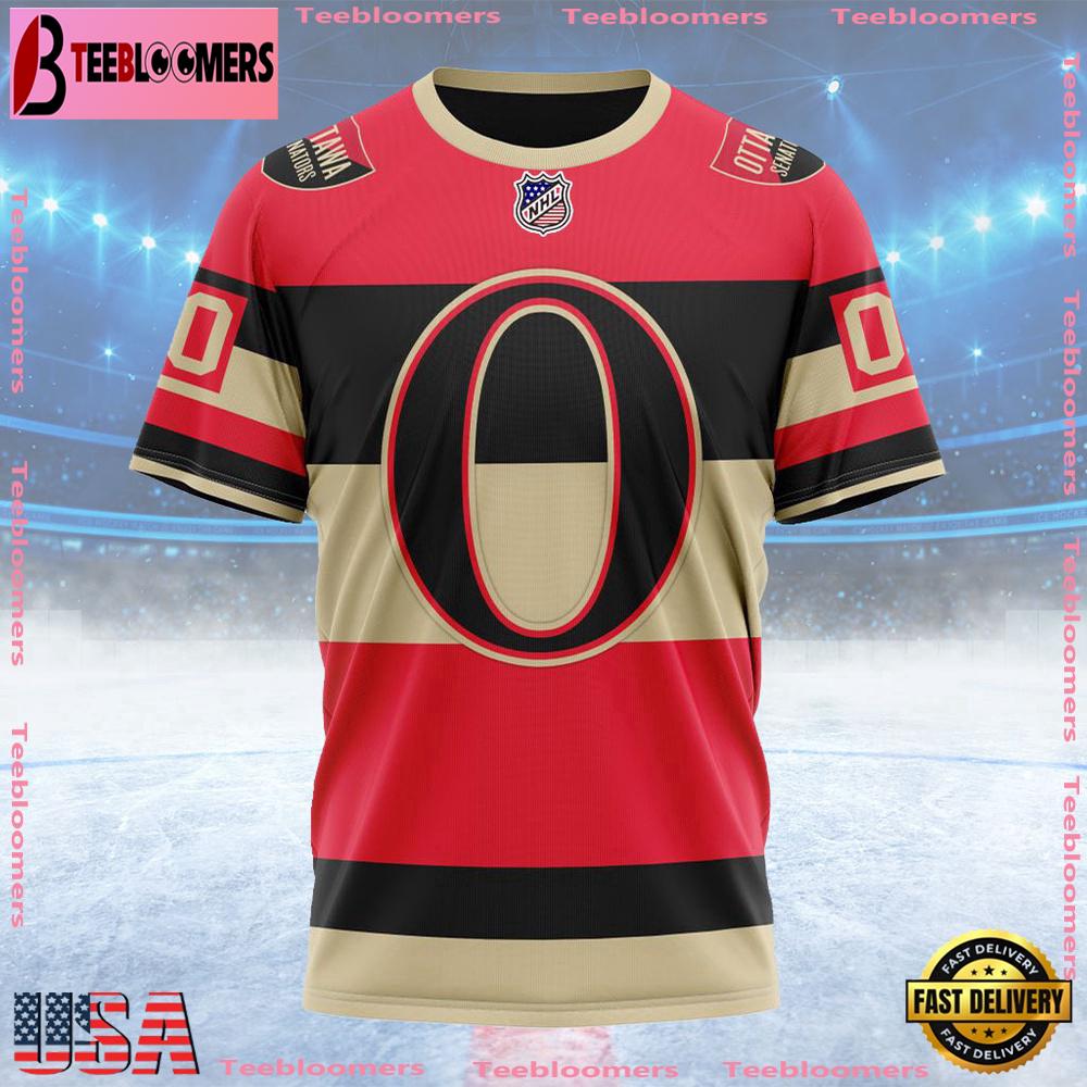 NHL Ottawa Senators Special Throwback Design Custom T Shirt, Ottawa Senators Shirt