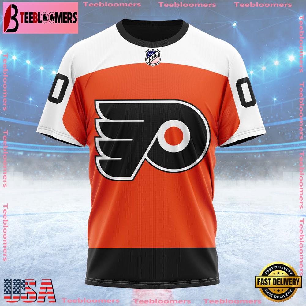 NHL Philadelphia Flyers Personalized Home Kits Custom T Shirt, Philadelphia Flyers Shirt