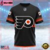 NHL Philadelphia Flyers Special Black And Gradient Design Custom T Shirt, Philadelphia Flyers Shirt