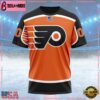 NHL Philadelphia Flyers Special Colour Rush Design Custom T Shirt, Philadelphia Flyers Shirt