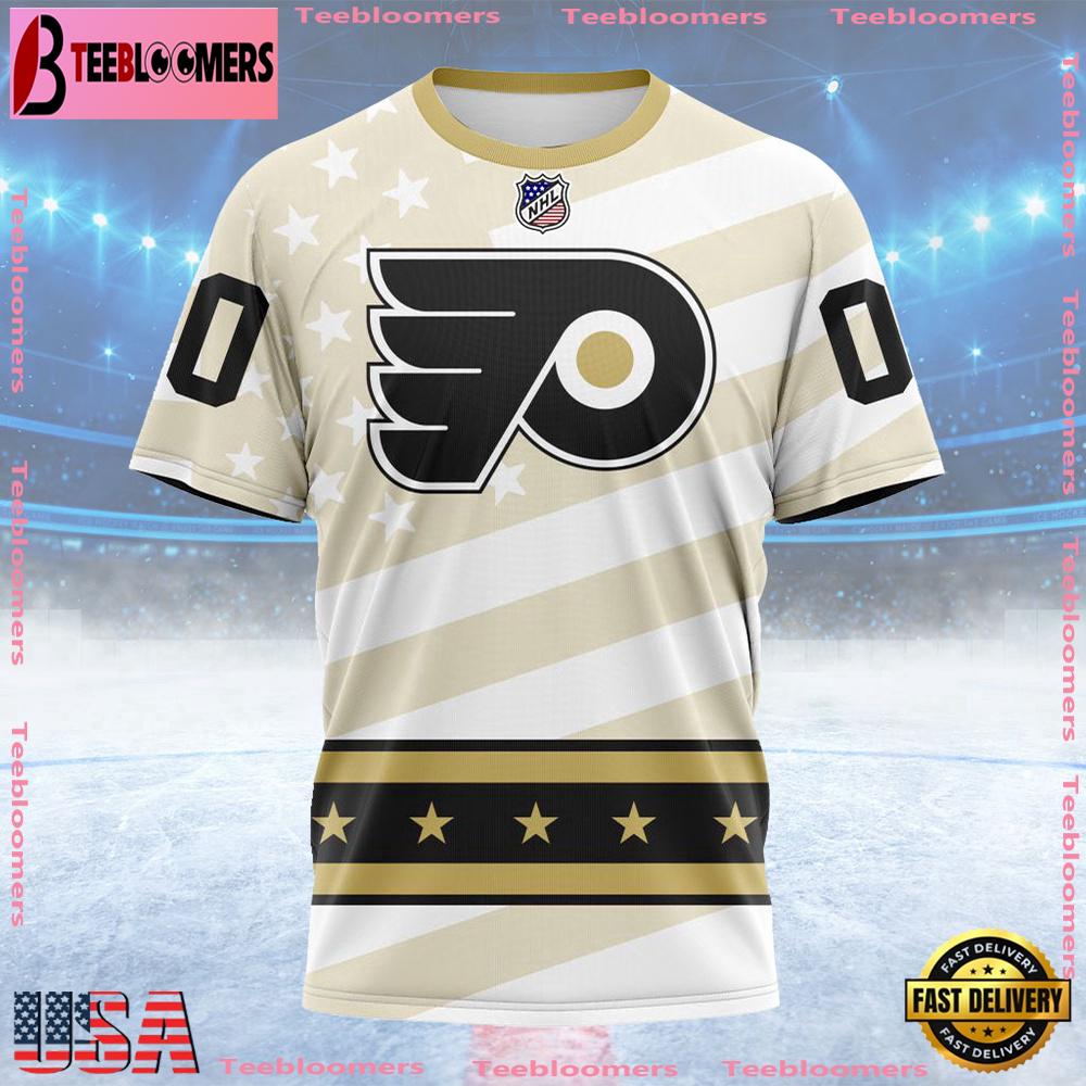 NHL Philadelphia Flyers Special Military Appreciation Design Custom T Shirt, Philadelphia Flyers Shirt