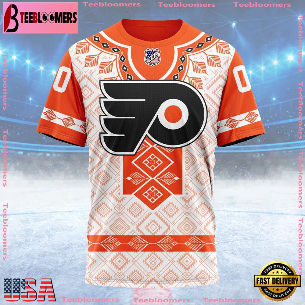 NHL Philadelphia Flyers Special Native Heritage Design Custom T Shirt, Philadelphia Flyers Shirt