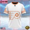 NHL Philadelphia Flyers Special Whiteout Design Custom T Shirt, Philadelphia Flyers Shirt