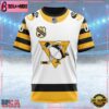 NHL Pittsburgh Penguins Personalized Heritage Design Custom T Shirt, Pittsburgh Penguins Shirt