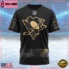 NHL Pittsburgh Penguins Personalized Military Appreciation Design Custom T Shirt, Pittsburgh Penguins Shirt