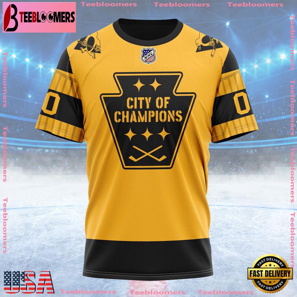 NHL Pittsburgh Penguins Special Bold Design Custom T Shirt, Pittsburgh Penguins Shirt