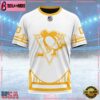 NHL Pittsburgh Penguins Special Whiteout Design Custom T Shirt, Pittsburgh Penguins Shirt