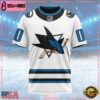 NHL San Jose Sharks Personalized Away Kits Custom T Shirt, San Jose Sharks Shirt