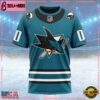 NHL San Jose Sharks Personalized Home Kits Custom T Shirt, San Jose Sharks Shirt
