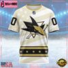 NHL San Jose Sharks Special Military Appreciation Design Custom T Shirt, San Jose Sharks Shirt